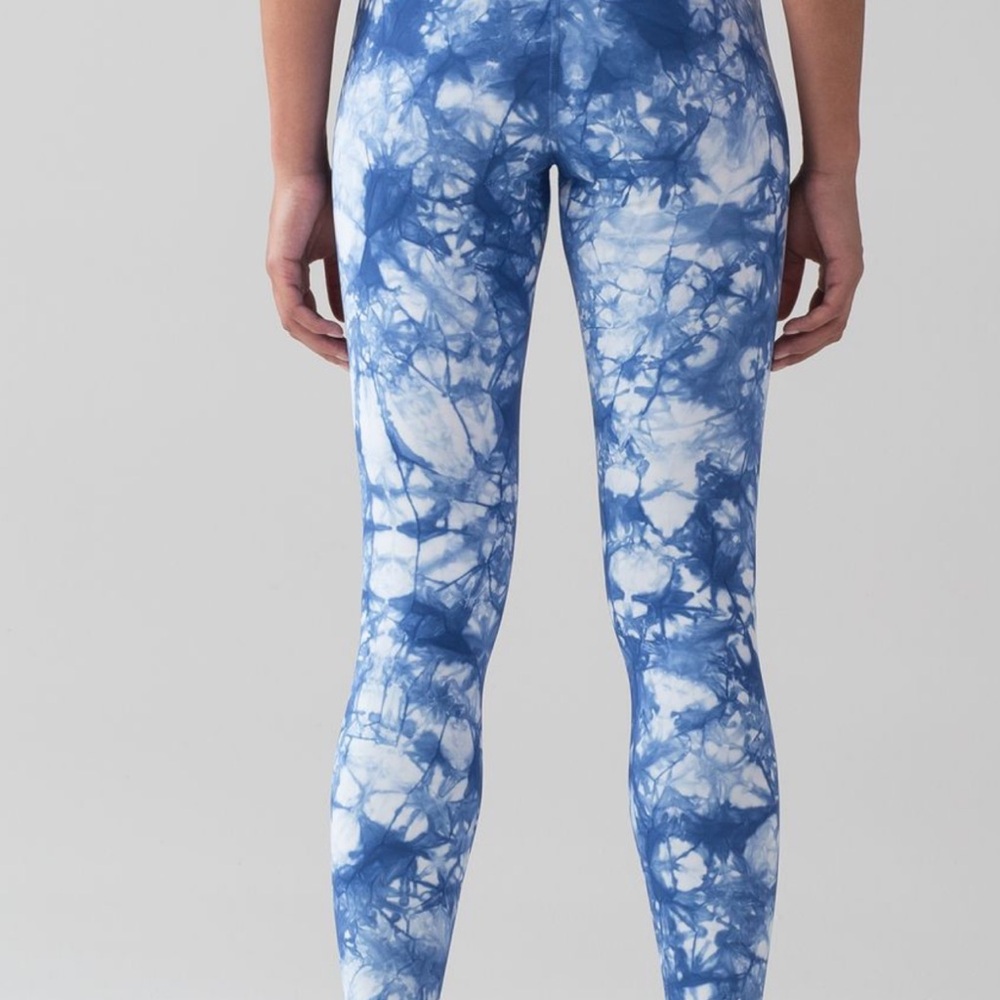 Blue Tie-Dye Women's Leggings Lululemon